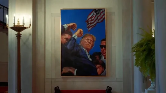 El cuadro de Trump en la Casa Blanca El cuadro de Trump en la Casa Blanca