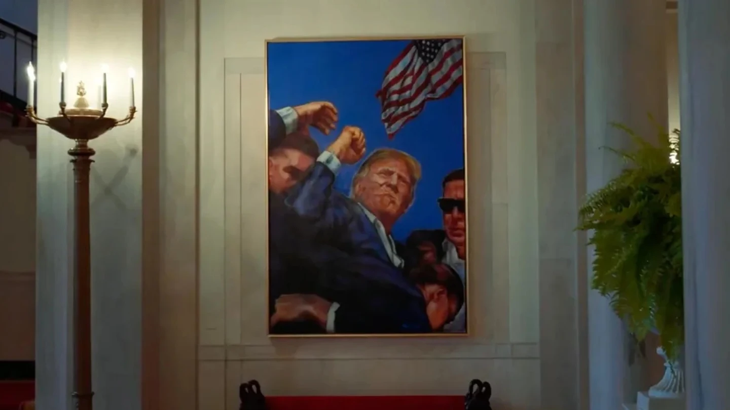 El cuadro de Trump en la Casa Blanca El cuadro de Trump en la Casa Blanca