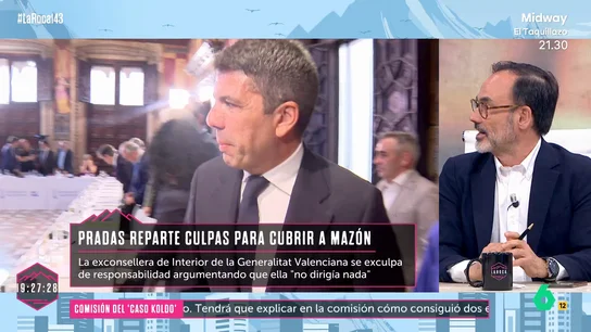 Fernando Garea critica la gestión de Mazón y la comparecencia de Pradas: "Prefieren pasar por tontos para no ir al banquillo a que les condenen" Fernando Garea critica la gestión de Mazón y la comparecencia de Pradas: "Prefieren pasar por tontos para no ir al banquillo a que les condenen"