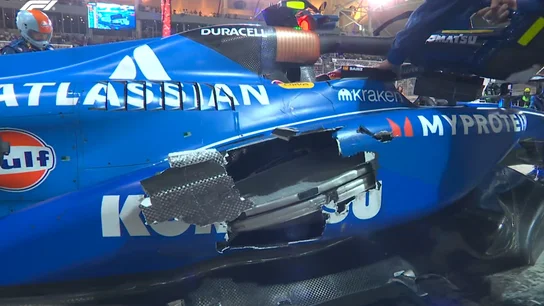 Los daños de Carlos Sainz durante el GP de Baréin Los daños de Carlos Sainz durante el GP de Baréin
