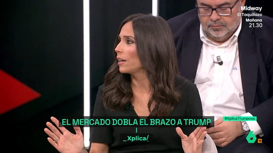 Pilar Velasco: "A Trump le han dicho que con esta broma no saben cuándo van a llegar los beneficios" Pilar Velasco: "A Trump le han dicho que con esta broma no saben cuándo van a llegar los beneficios"