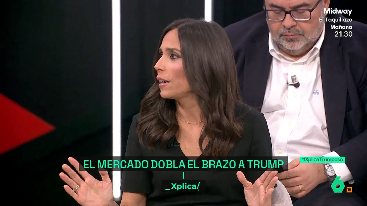 Pilar Velasco: "A Trump le han dicho que con esta broma no saben cuándo van a llegar los beneficios" Pilar Velasco: "A Trump le han dicho que con esta broma no saben cuándo van a llegar los beneficios"