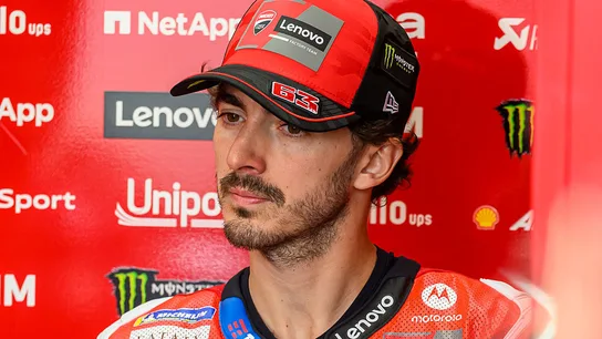 Pecco Bagnaia durante el GP de Catar Pecco Bagnaia durante el GP de Catar