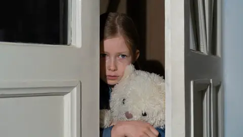 Una niña con miedo Una niña con miedo