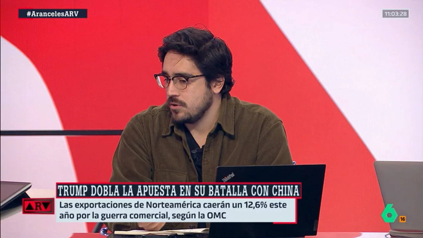 Saldaña analiza la guerra comercial entre EEUU y China: "China está intentando ocupar los vacíos que Washington está dejando o provocando" Saldaña analiza la guerra comercial entre EEUU y China: "China está intentando ocupar los vacíos que Washington está dejando o provocando"