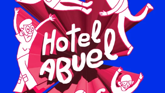 Detalle de la portada de 'Hotel abuel' Detalle de la portada de 'Hotel abuel'
