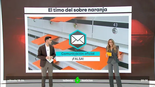 Las autoridades alertan de la vuelta de la estafa del sobre naranja Las autoridades alertan de la vuelta de la estafa del sobre naranja
