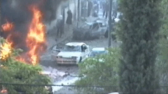 Momento del atentado de ETA a Aznar en 1995 Momento del atentado de ETA a Aznar en 1995