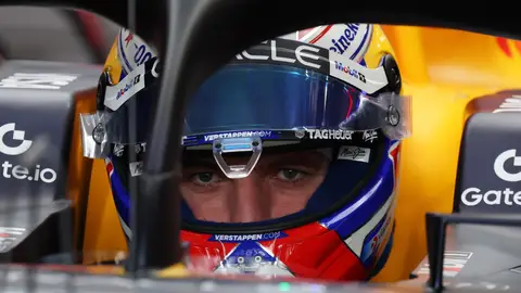 Max Verstappen durante la calificación del Gran Premio de Arabia Saudí en Yeda Max Verstappen durante la calificación del Gran Premio de Arabia Saudí en Yeda