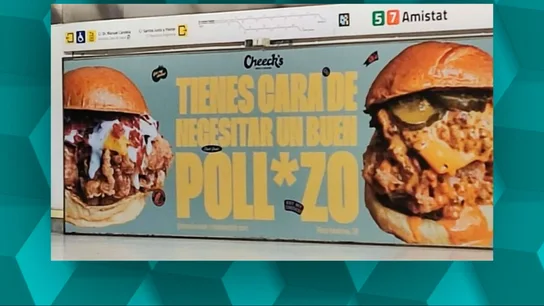 Imagen del polémico cartel publicitario en el Metro de Valencia Imagen del polémico cartel publicitario en el Metro de Valencia