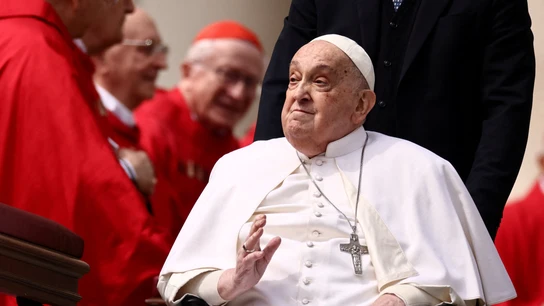 El papa Francisco, durante la homilía del Domingo de Ramos El papa Francisco, durante la homilía del Domingo de Ramos