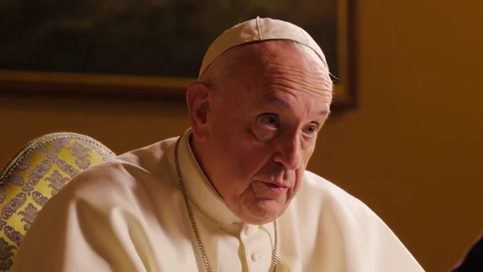 El papa Francisco durante su entrevista con Jordi Évole. El papa Francisco durante su entrevista con Jordi Évole.