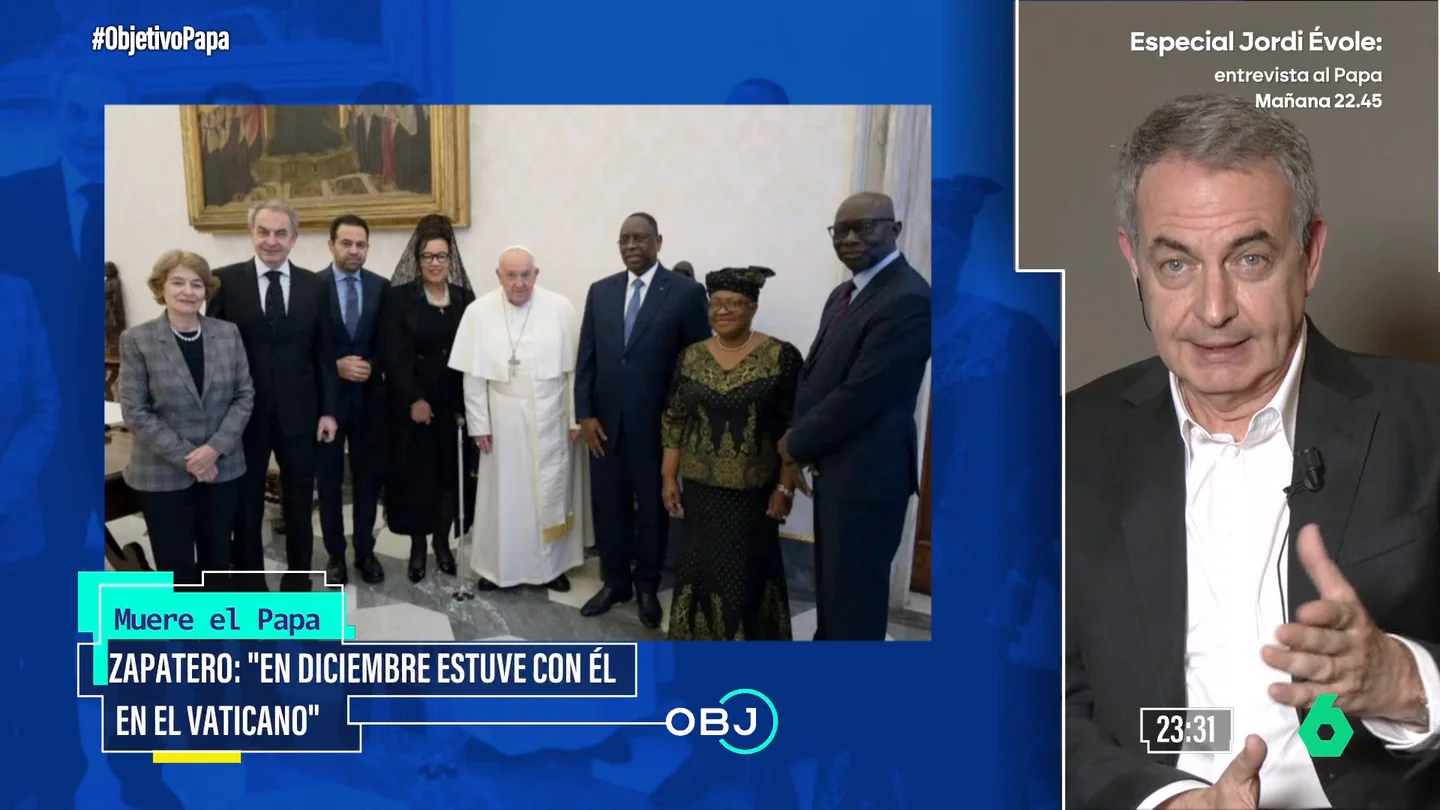 Zapatero, sobre el papa Francisco Zapatero, sobre el papa Francisco