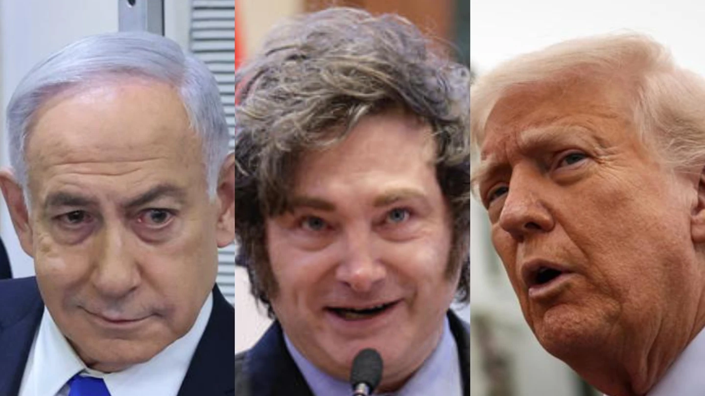 Netanyahu, Milei y Trump Netanyahu, Milei y Trump