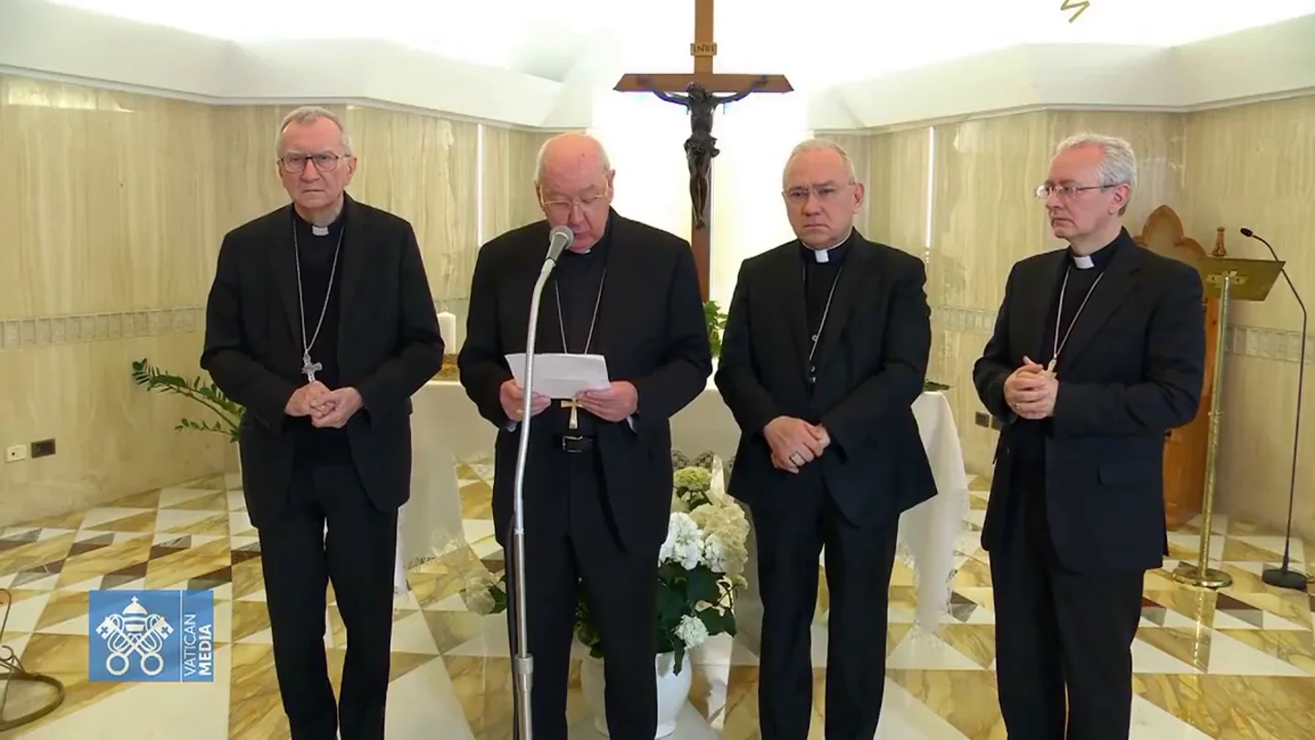 Así ha anunciado el Vaticano la muerte del papa Francisco: "" Así ha anunciado el Vaticano la muerte del papa Francisco: ""