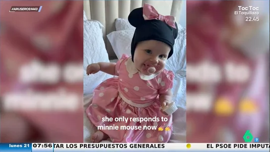 El divertido vídeo viral de la bebé que se disfraza de Minnie Mouse y ya solo responde a ese nombre El divertido vídeo viral de la bebé que se disfraza de Minnie Mouse y ya solo responde a ese nombre