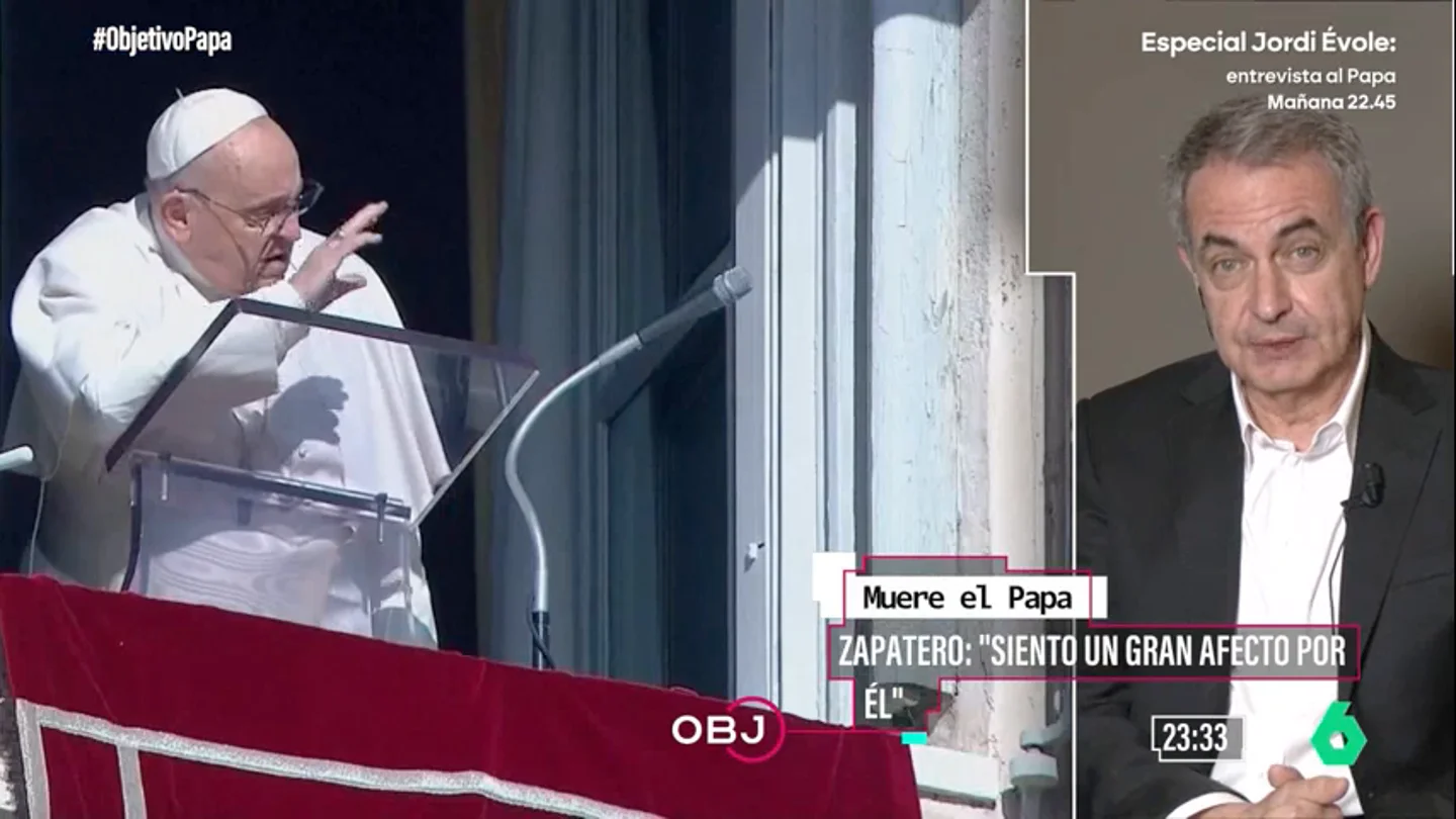 Zapatero, sobre el papa Zapatero, sobre el papa