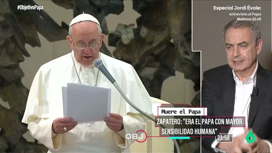 Zapatero habla sobre el papa Francisco Zapatero habla sobre el papa Francisco