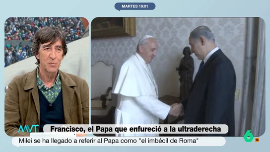 Benjamín Prado, sobre los críticos con el papa Francisco: "Netanyahu, Milei y Trump querrían un Vaticano de ultraderecha" El escritor considera "curiosa" la presencia del presidente estadounidense en el funeral del sumo pontífice debido a que en Estados Unidos "el catolicismo no es una religión dominante".