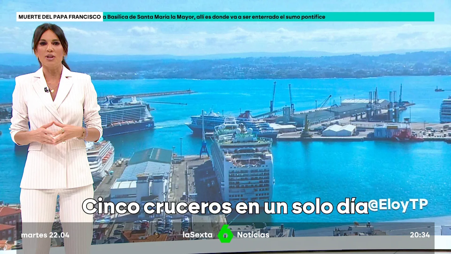 Jornada turística sin precedentes en A Coruña: cinco cruceros y más de 15.000 visitantes Jornada turística sin precedentes en A Coruña: cinco cruceros y más de 15.000 visitantes
