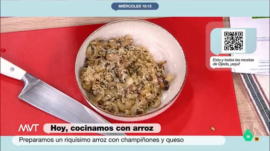 Aprende a cocinar con vasitos de arroz: receta fácil de arroz con champiñones y queso Paso a paso Si tienes poco tiempo pero quieres comer sano, sigue la receta del nutricionista Pablo Ojeda para cocinar con vasos de arroz precocinado.