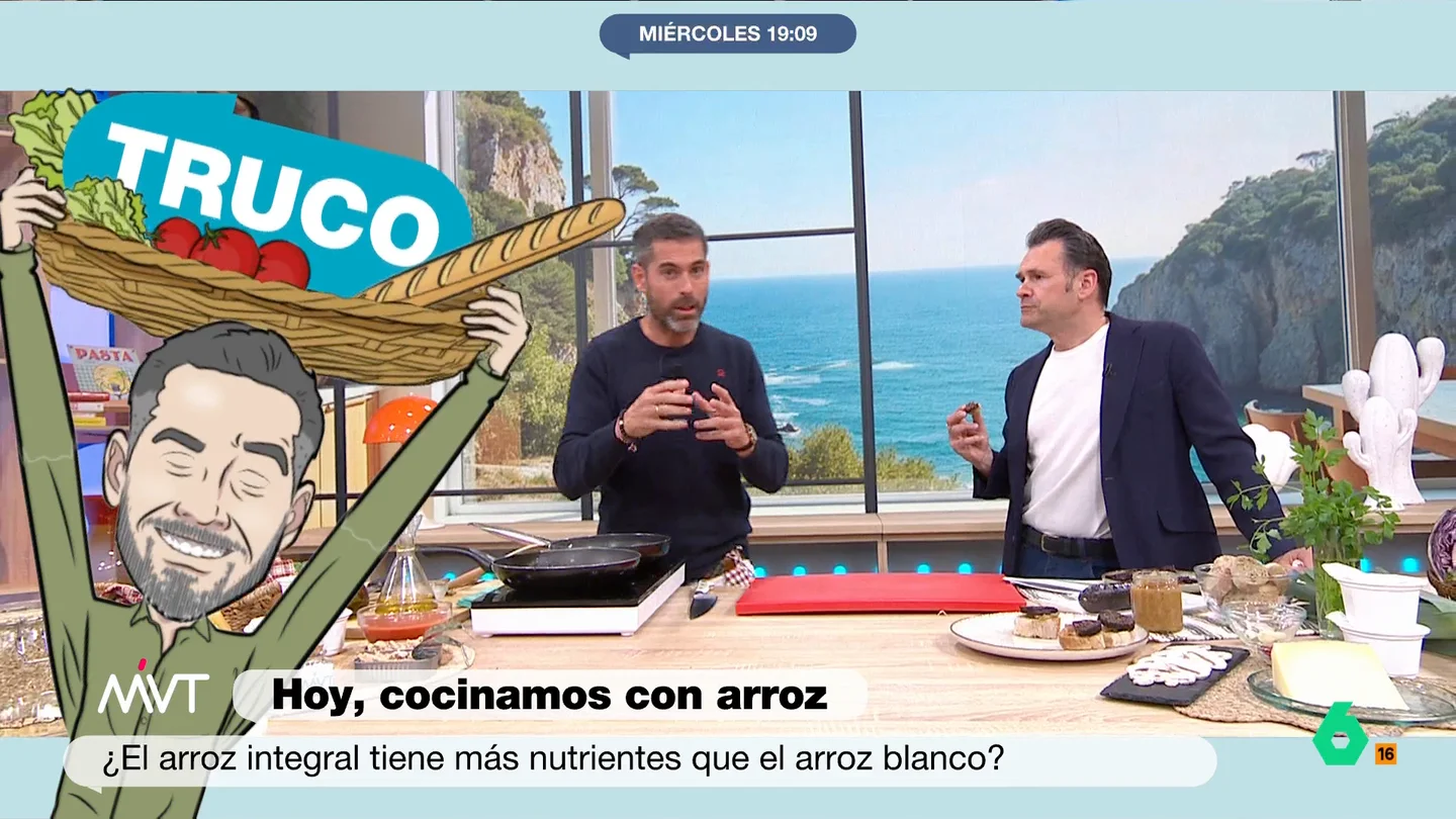 Este es el truco de Pablo Ojeda para saber cuánto arroz podemos comer diariamente El arroz es un alimento que, como indica el nutricionista, "se metaboliza como el azúcar" por eso, como explica Ojeda, es muy importante combinarlo con alimentos adecuados para evitar un pico de glucosa muy elevado.