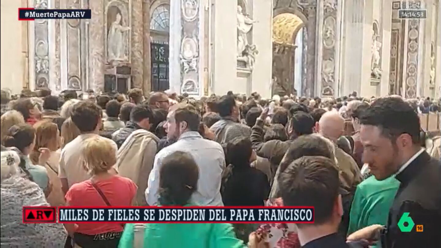 laSexta, en el interior de la basílica de San Pedro