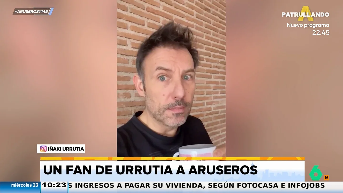 Un espectador confunde a Iñaki Urrutia con un colaborador de Aruser@s y manda un recadito para Alfonso Arús: "Tiene una hostia" Un espectador confunde a Iñaki Urrutia con un colaborador de Aruser@s y manda un recadito para Alfonso Arús: "Tiene una hostia"