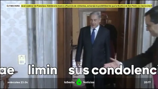 Netanyahu prohíbe a su gobierno dar el pésame por la muerte del papa Netanyahu prohíbe a su gobierno dar el pésame por la muerte del papa