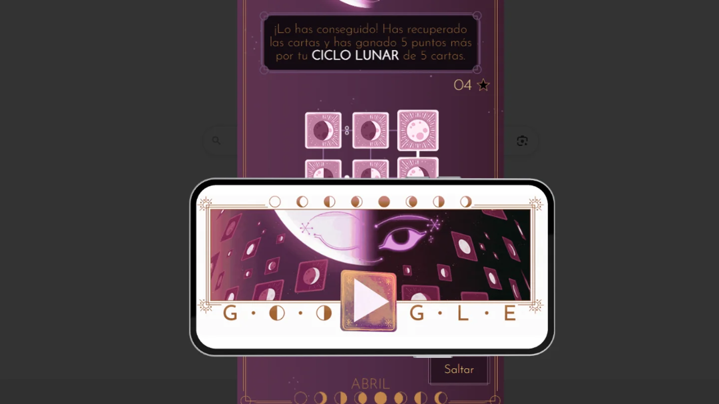'Doodle' interactivo de Google con el juego de 'La Salida de la Media Luna' 'Doodle' interactivo de Google con el juego de 'La Salida de la Media Luna'