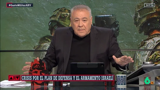 Ferreras reacciona al "incomprensible" contrato de Israel: "Estas balas se pueden fabricar en España" Ferreras reacciona al "incomprensible" contrato de Israel: "Estas balas se pueden fabricar en España"