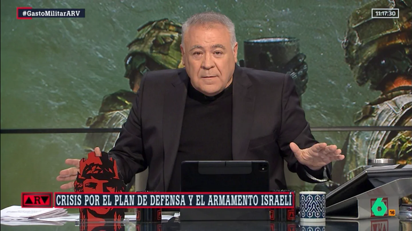 Ferreras reacciona al "incomprensible" contrato de Israel: "Estas balas se pueden fabricar en España" Ferreras reacciona al "incomprensible" contrato de Israel: "Estas balas se pueden fabricar en España"