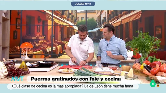 Así resume Iñaki López los beneficios nutricionales de la cecina: "Para deportistas es una barrita energética" El nutricionista añade este embutido al plato, algo que ha gustado especialmente a Iñaki López. Ojeda cuenta que, aunque mucha gente tiene miedo a determinados embutidos, la cecina "es de los mejores que hay".