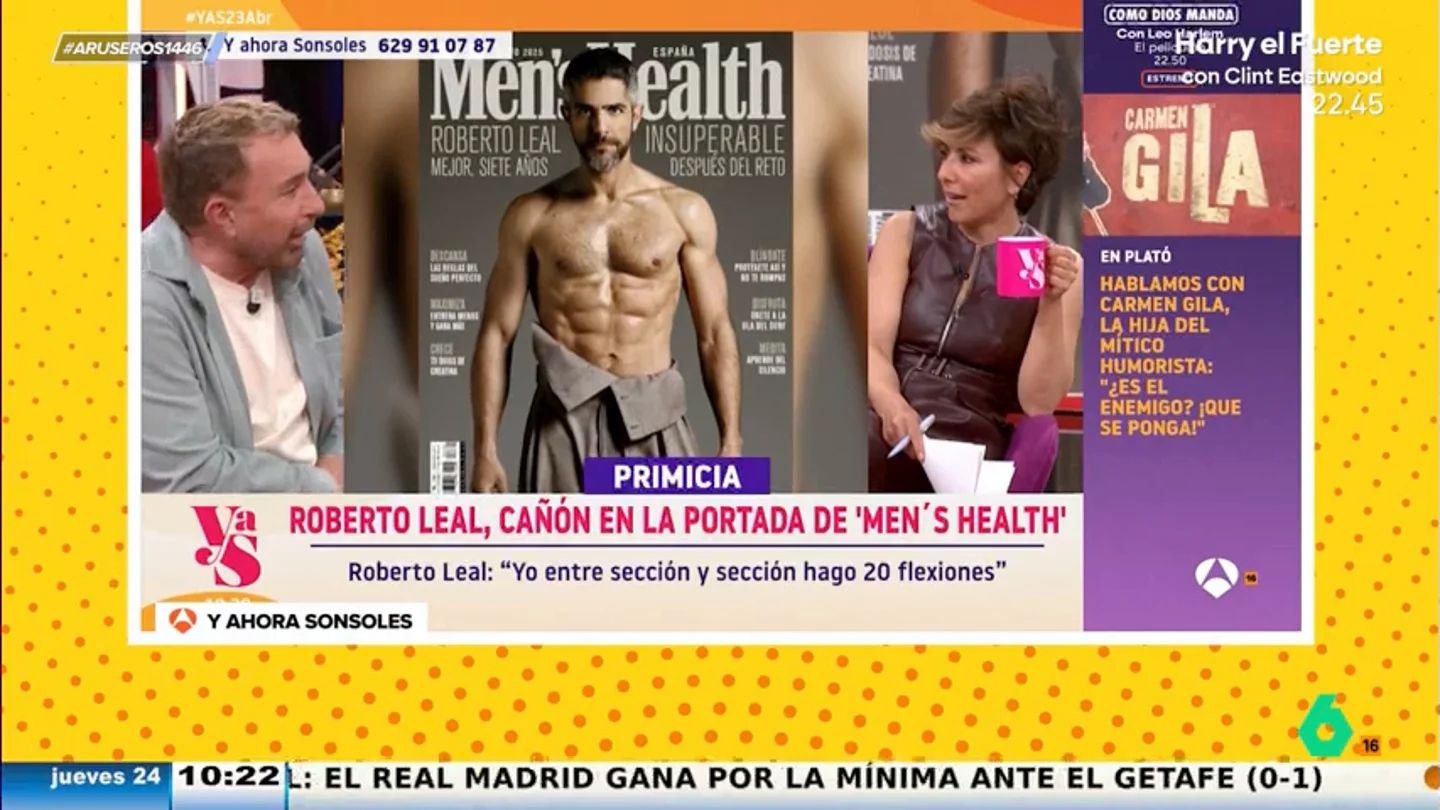 Parada, a Sonsoles Ónega tras su reacción al ver las fotos de Roberto Leal sin camiseta: "Confórmate con lo que tiene en casa" Parada, a Sonsoles Ónega tras su reacción al ver las fotos de Roberto Leal sin camiseta: "Confórmate con lo que tiene en casa"