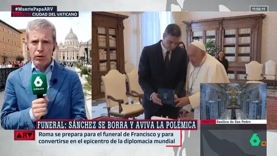 ¿El Vaticano se ha pronunciado sobre la ausencia de Sánchez en el funeral del papa? Brocal responde ¿El Vaticano se ha pronunciado sobre la ausencia de Sánchez en el funeral del papa? Brocal responde