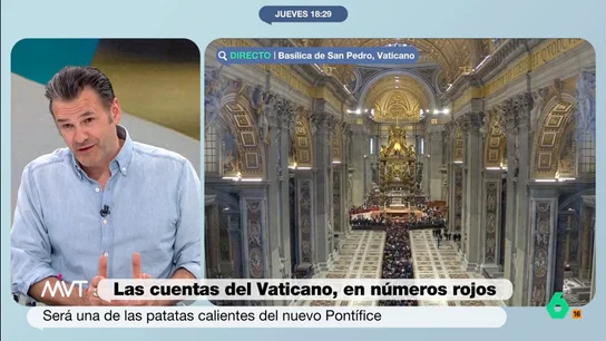Iñaki López: "Si un papa progresista supone menos ingresos para el Vaticano, los cardenales conservadores tienen un as en la manga" Jesús Bastante analiza en este vídeo los motivos de la situación crítica del banco vaticano, entre ellos que las grandes fortunas "cortaron el grifo" al papa Francisco por algunas de sus decisiones.