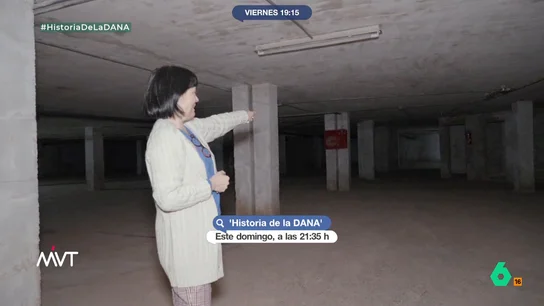 El estremecedor relato de Toñi García tras perder a su marido y a su hija en la DANA: "Intentaron salir y estaban juntos abrazados" Toñi es uno de los 23 testimonios que participan en 'Historia de la DANA', el programa especial de Equipo de Investigación en el que se recoge una cronología al minuto sobre la tragedia que asoló valencia hace seis meses.