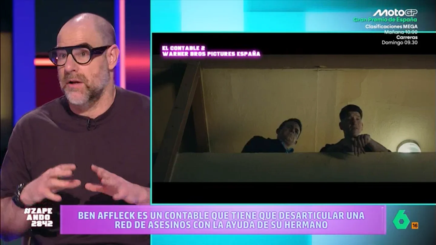 Alberto Rey valora 'El contable 2', la nueva película de Ben Affleck: "Sabes exactamente lo que vas a ver y te lo da" El periodista confiesa que el título del film hace que no sea muy apetecible pero, a pesar de ello, considera que es una película entretenida al igual que lo fue la primera parte del film.