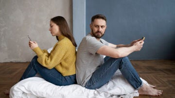 Pareja enfadada