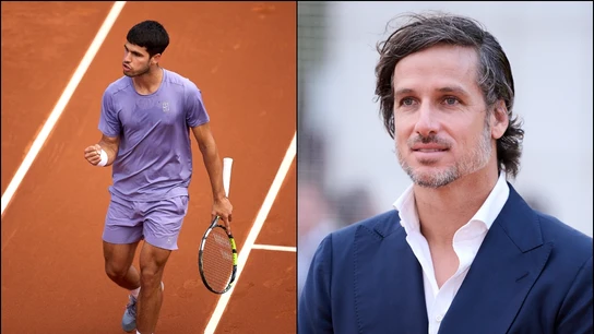 Carlos Alcaraz y Feliciano López Carlos Alcaraz y Feliciano López