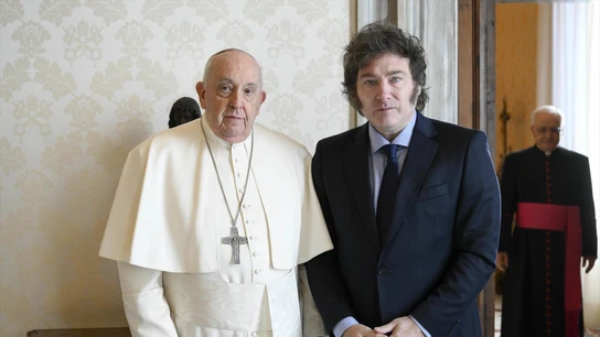 El papa Francisco y Javier Milei, presidente de Argentina El papa Francisco y Javier Milei, presidente de Argentina