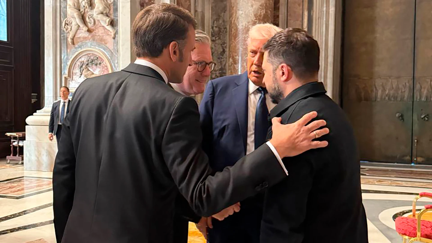 Emmanuel Macron, Keir Starmer, Donald Trump y Volodímir Zelenski. Emmanuel Macron, Keir Starmer, Donald Trump y Volodímir Zelenski.