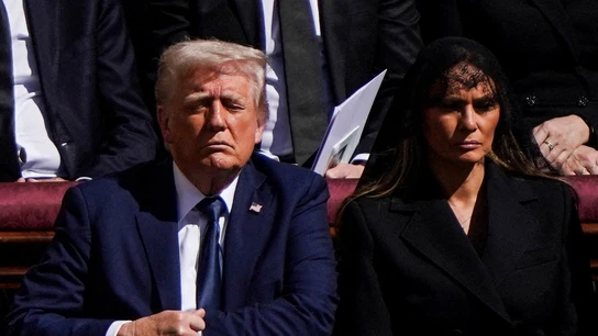 Donald Trump, junto a Melania Donald Trump, junto a Melania