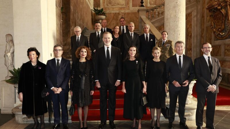 La delegación española en el funeral del papa Francisco