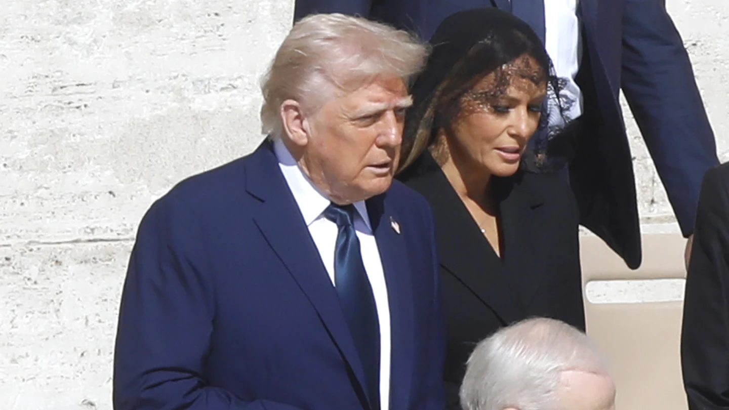 Donald Trump, durante el funeral del papa Francisco Donald Trump, durante el funeral del papa Francisco