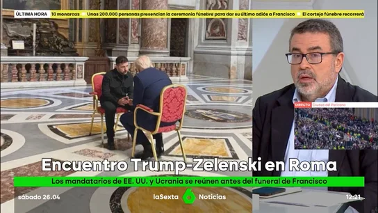 Pedro Rodríguez analiza el encuentro entre Trump y Zelenski: "Trump ha fracasado, se cree un líder providencial salvado por Dios" Pedro Rodríguez analiza el encuentro entre Trump y Zelenski: "Trump ha fracasado, se cree un líder providencial salvado por Dios"