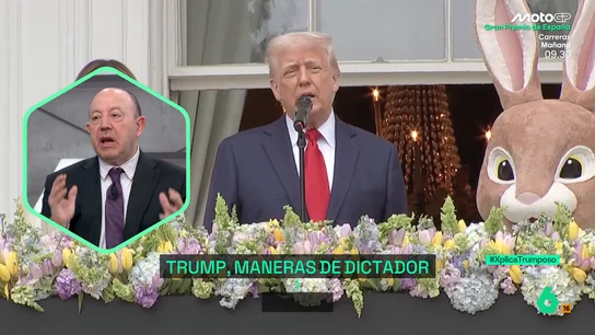Gonzalo Bernardos, sobre Trump: "En EEUU hay un niño de seis años que unos días juega al Risk y otros al Monopoly; no tiene ningún plan" Gonzalo Bernardos, sobre Trump: "En EEUU hay un niño de seis años que unos días juega al Risk y otros al Monopoly; no tiene ningún plan"