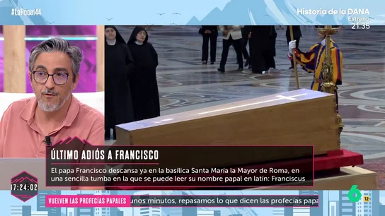 Jesús Bastante, sobre la localización de la tumba del papa Francisco: "Va rivalizar con la plaza de San Pedro en número de peregrinos" Jesús Bastante, sobre la localización de la tumba del papa Francisco: "Va rivalizar con la plaza de San Pedro en número de peregrinos"