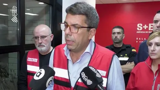 "Podemos confirmar que hay cuerpos sin vida": Así anunciaba Mazón las primeras muertes de la DANA mientras pedía "calma" "Podemos confirmar que hay cuerpos sin vida": Así anunciaba Mazón las primeras muertes de la DANA mientras pedía "calma"