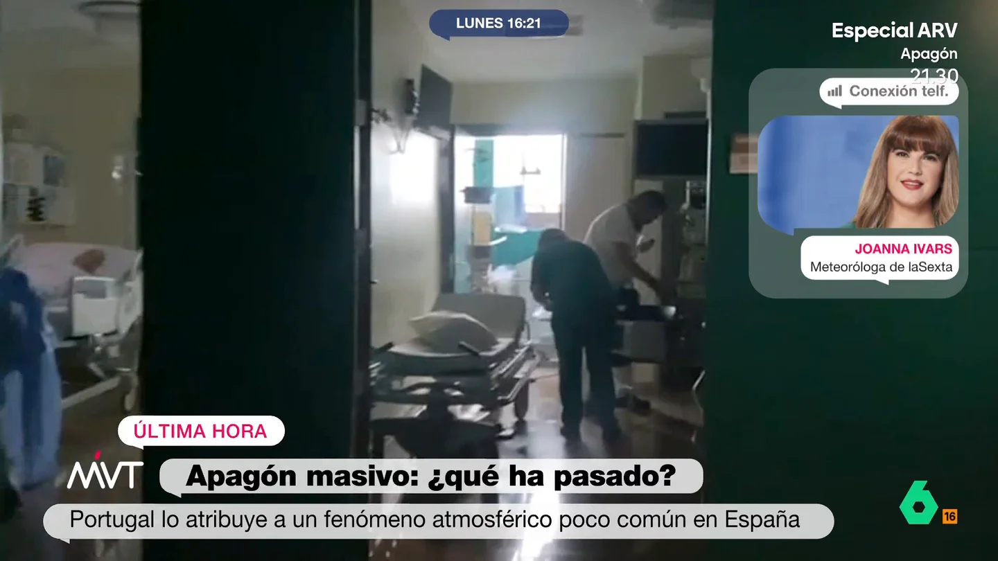 Así ha vivido Joanna Ivars el apagón en el hospital: "Había mucha tensión, la situación era caótica" Así ha vivido Joanna Ivars el apagón en el hospital: "Había mucha tensión, la situación era caótica"